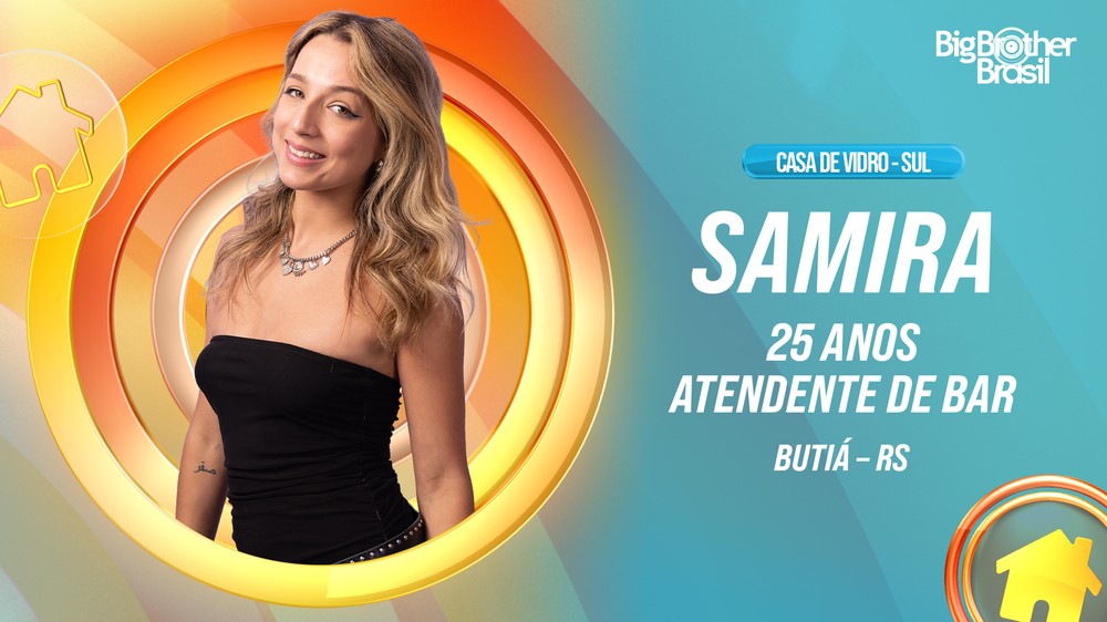 Samira Sagr — participante do BBB 26, nova Líder com 110 pontos