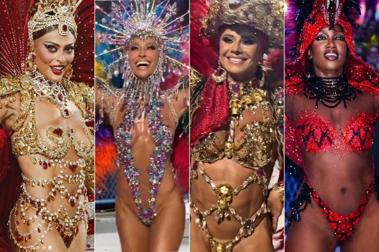 Ju Paes, Sabrina, Vivi, IZA, Lorena e Evelyn: veja como vieram as 6 rainhas de bateria que estarão no Desfile das Campeãs do Rio