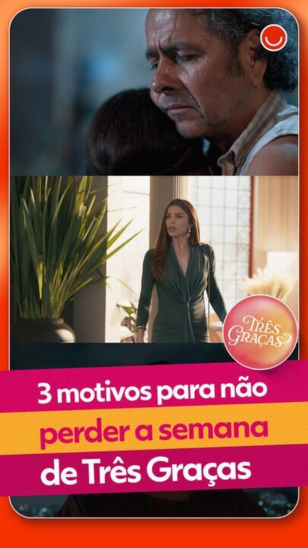 Três Graças: paternidade descoberta, prisão e beijo de ex-casal marcam a semana