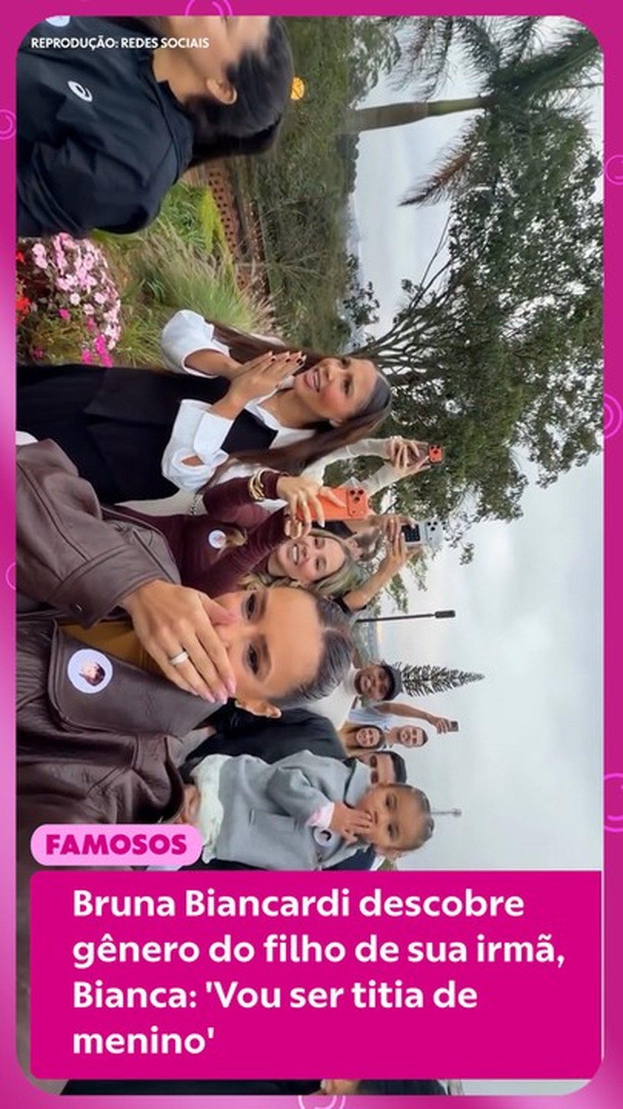 Bruna Biancardi descobre gênero do filho de sua irmã, Bianca: 'Vou ser titia de menino'