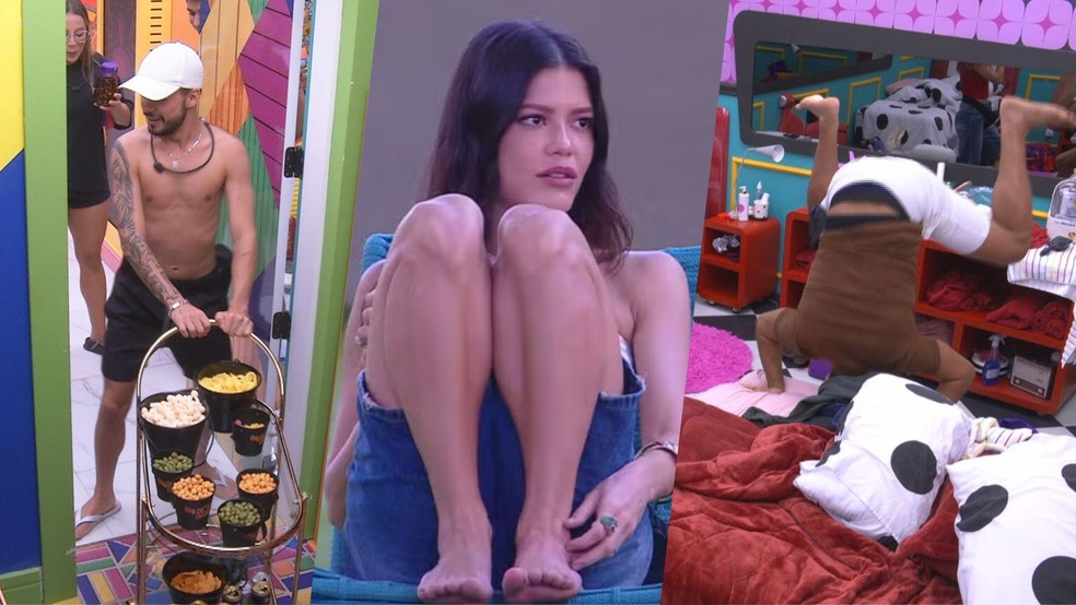 Resumo do BBB 25 da madrugada de sábado (19) — Foto: gshow