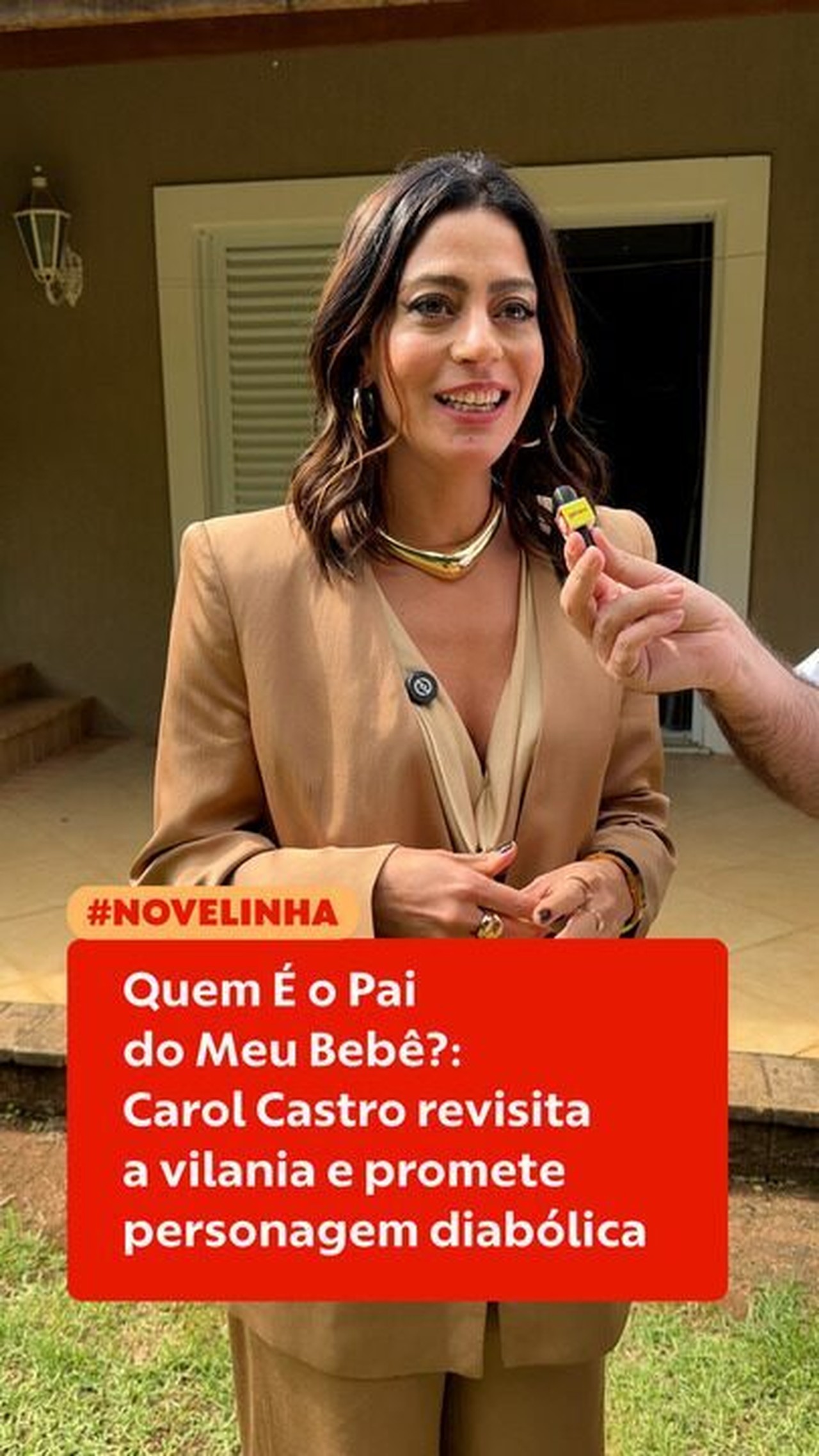 Carol Castro revisita a vilania em Quem É o Pai do Meu Bebê? e promete personagem diabólica