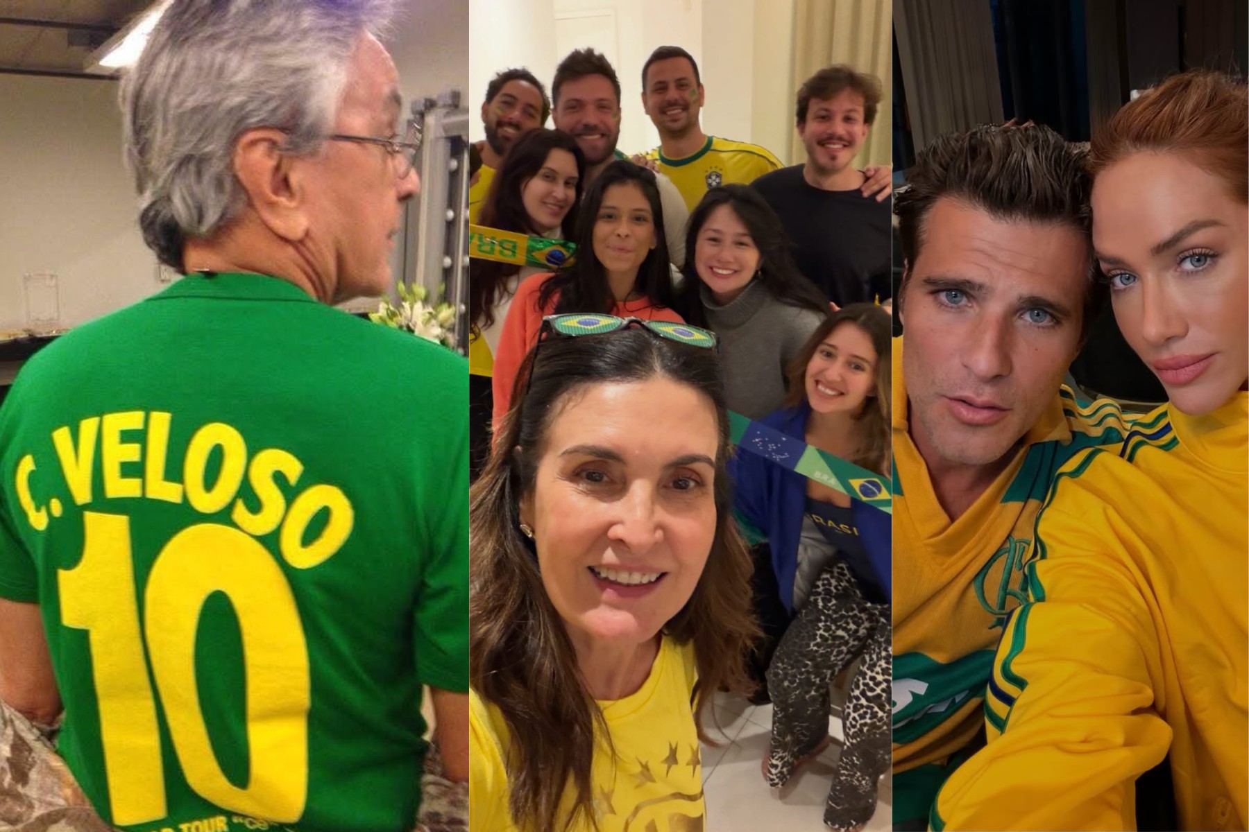 Fátima Bernardes, Caetano Veloso e mais famosos celebram vitória do Brasil contra o Haiti na Copa do Mundo