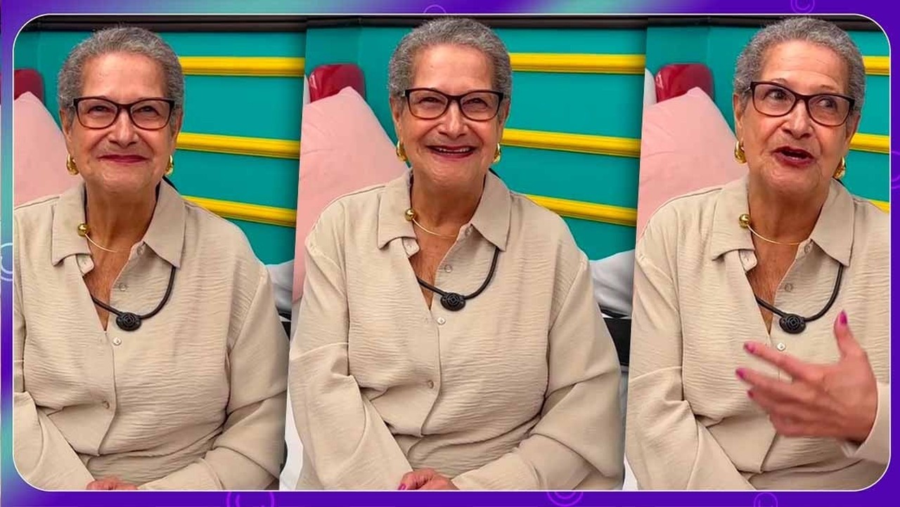 Dona Geralda retorna à casa do BBB e comenta emoção: 'Muita saudade'