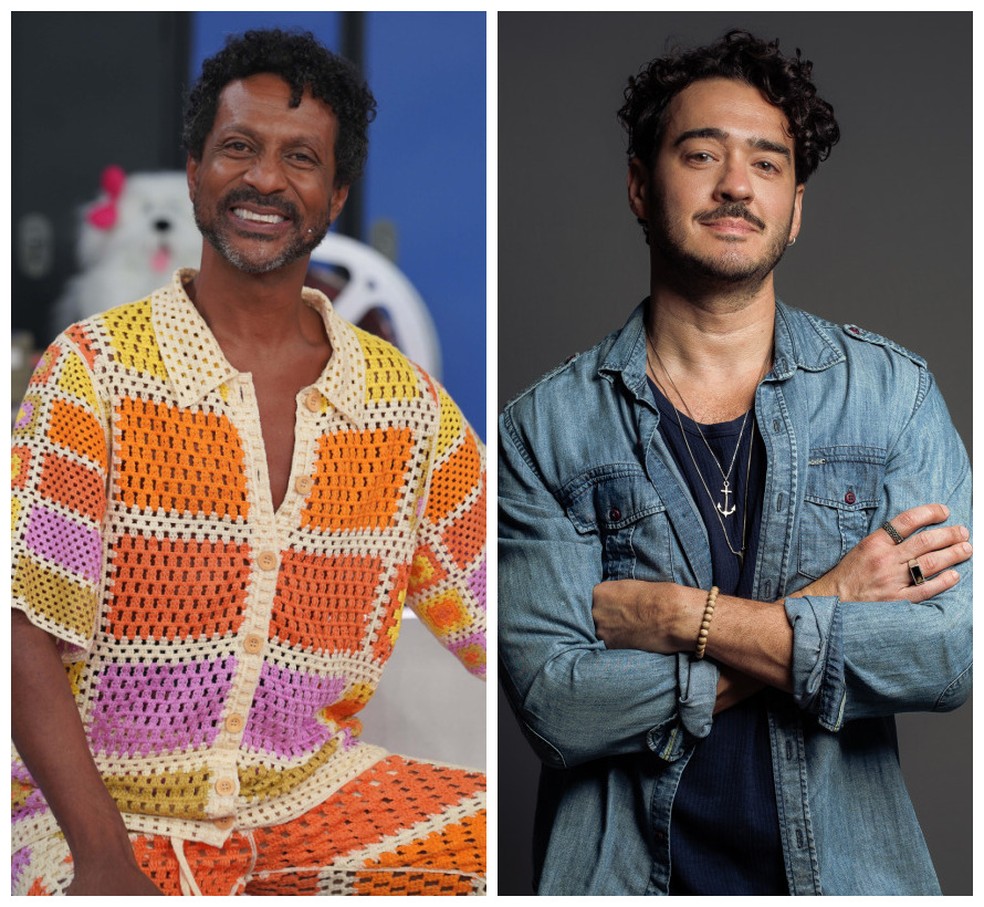 Luis Miranda e Marcos Veras ganham quadros no BBB 24 — Foto: Trouva e Lucas Seixas