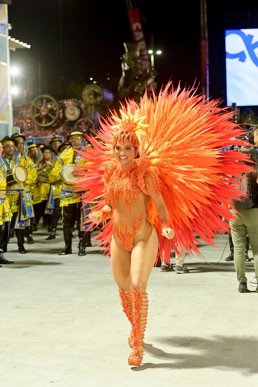 Mileide Mihaile estreia como rainha da bateria da Unidos da Tijuca — Foto: Ellen Soares/gshow