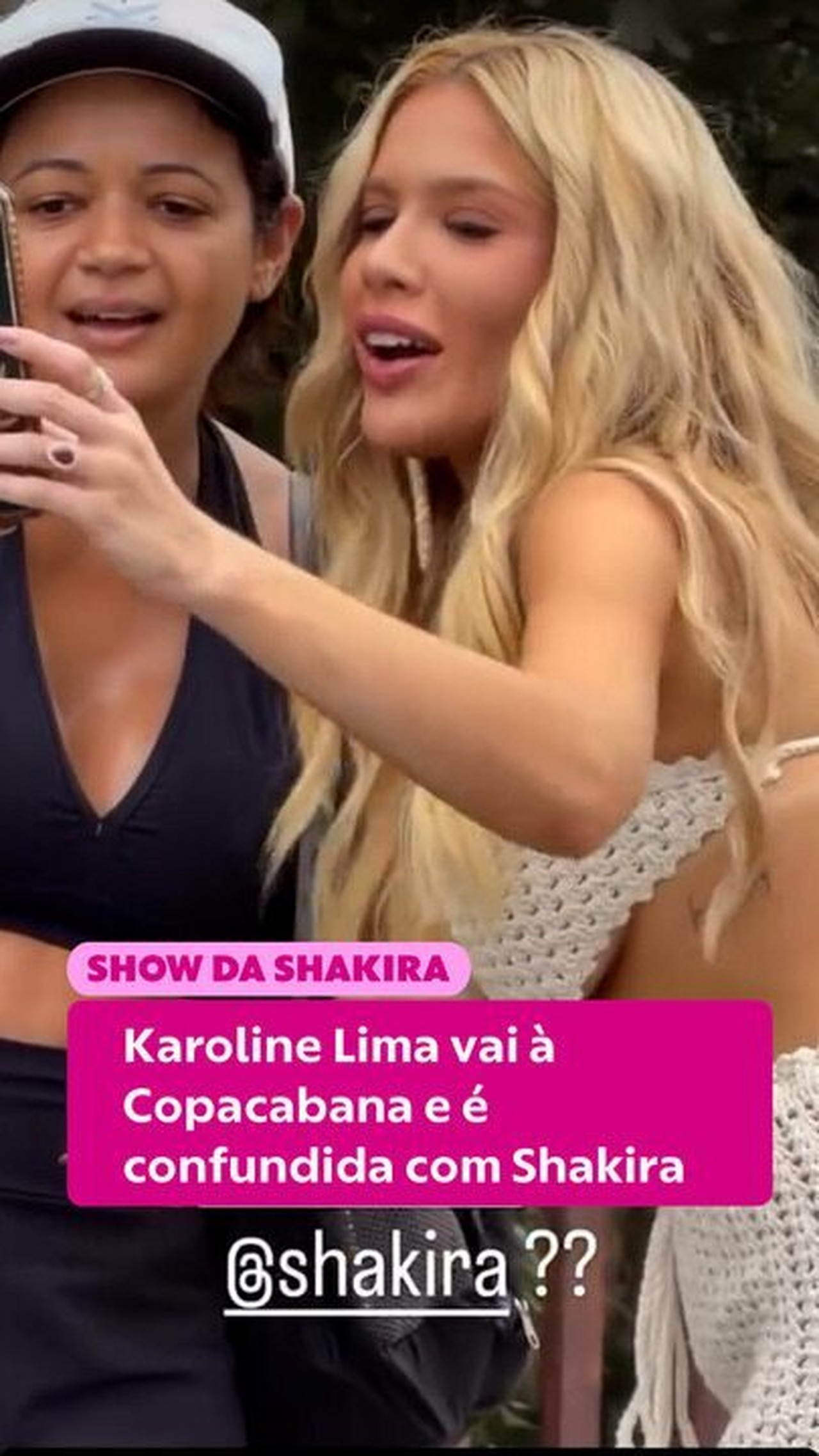 Shakira no Rio: Karoline Lima vai à Copacabana e é confundida com a cantora colombiana