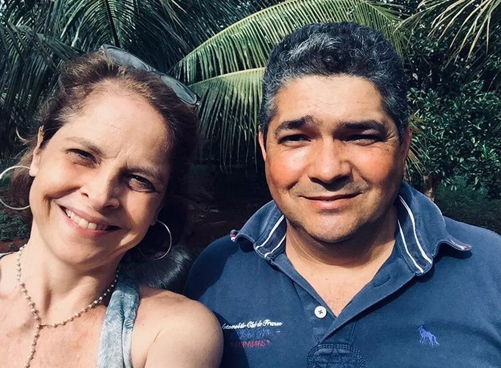 Drica Moraes com o homem que doou sua medula para a atriz — Foto: Reprodução Instagram