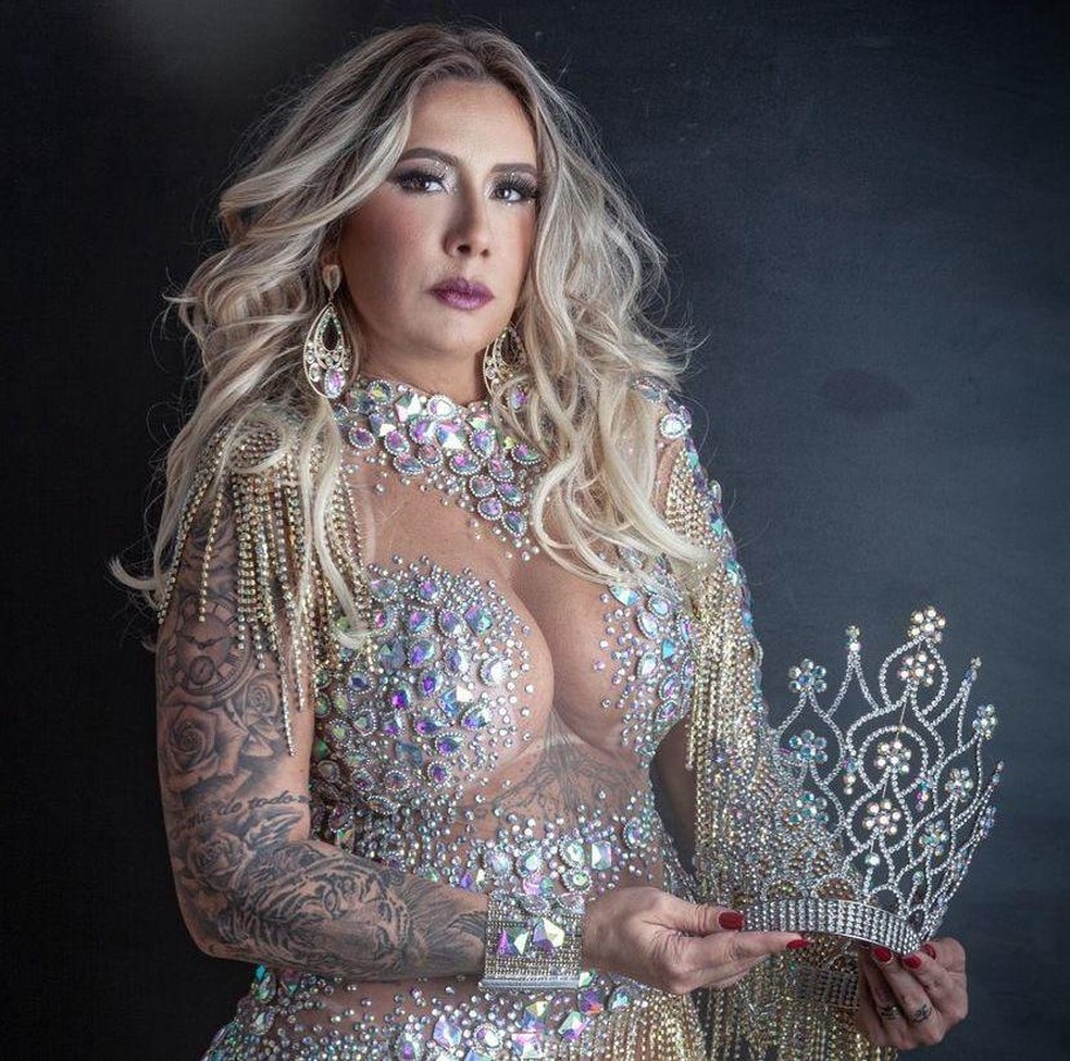 Muriel Quixaba, rainha de bateria da Acad&Atilde;&ordf;micos do Tatuap&Atilde;&copy; &acirc;&euro;&rdquo; Foto: Acervo pessoal