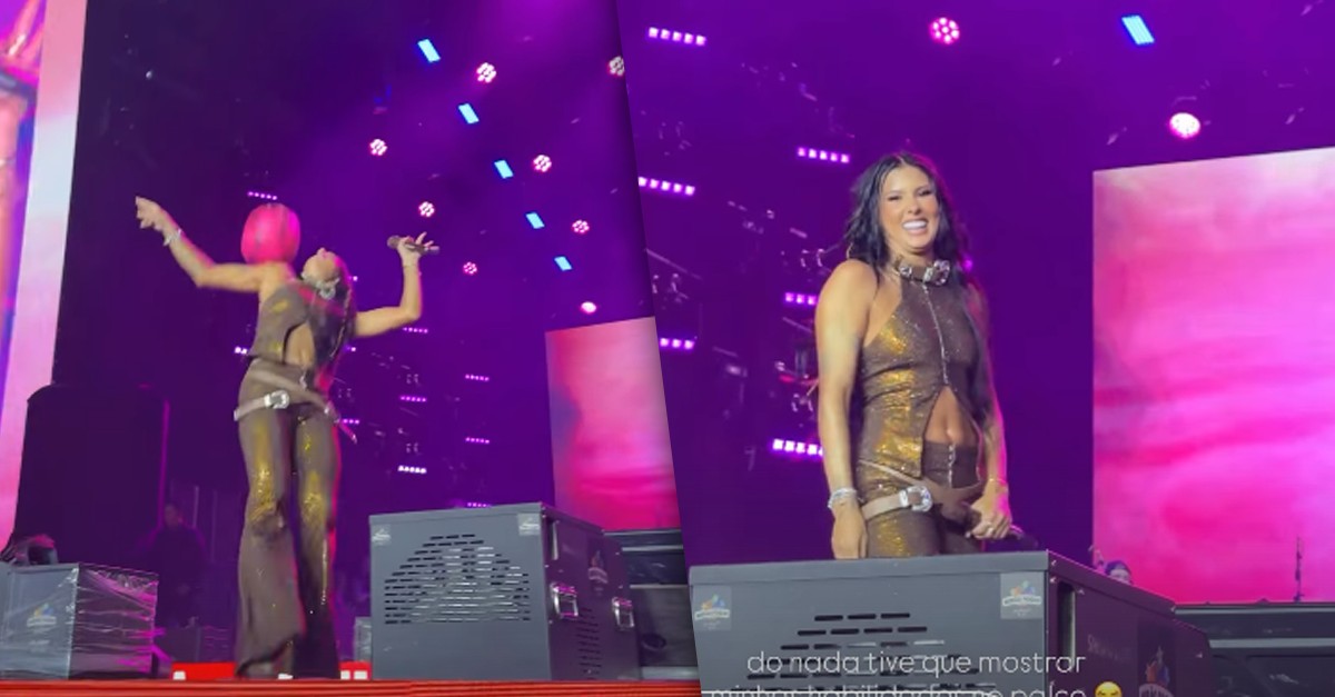 Boiadeira e atleta! Ana Castela joga futevôlei durante show: 'Tive que mostrar minhas habilidades'