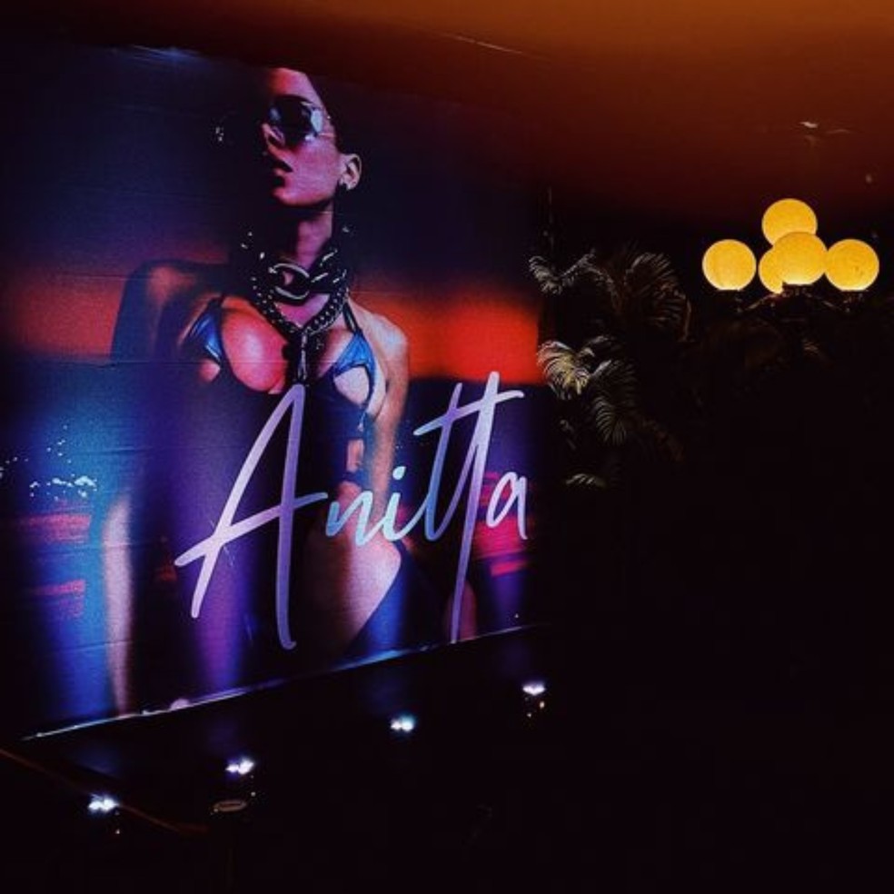 Entrada da festa de Anitta em Miami, nos Estados Unidos — Foto: Reprodução/Instagram