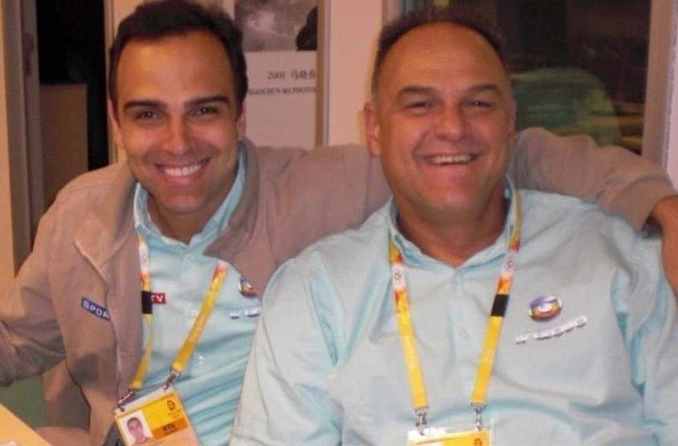 Tadeu Schmidt e Oscar Schmidt — Foto: Reprodução/Instagram