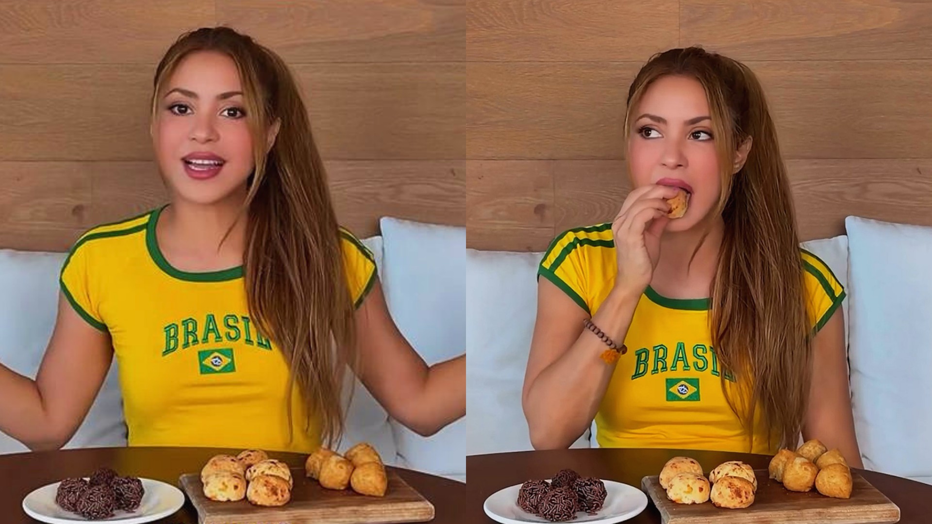 Shakira prova clássicos da culinária do Brasil; veja a reação em vídeo
