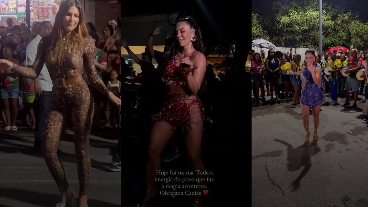 Rainhas de Carnaval aproveitam os últimos ensaios de rua para se preparar  para a avenida