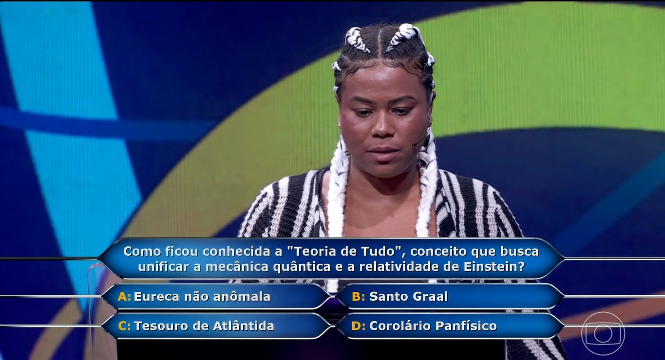 Estudante de medicina errou pergunta de R$ 150 mil no Quem Quer Ser Um Milionário; veja a resposta certa