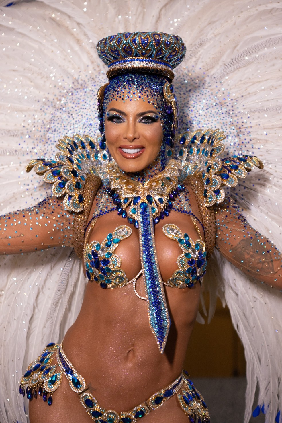 Carla Prata desfila pela Acad&Atilde;&ordf;micos do Tucuruvi no Carnaval de S&Atilde;&pound;o Paulo &acirc;&euro;&rdquo; Foto: Fabiano Battaglin/gshow