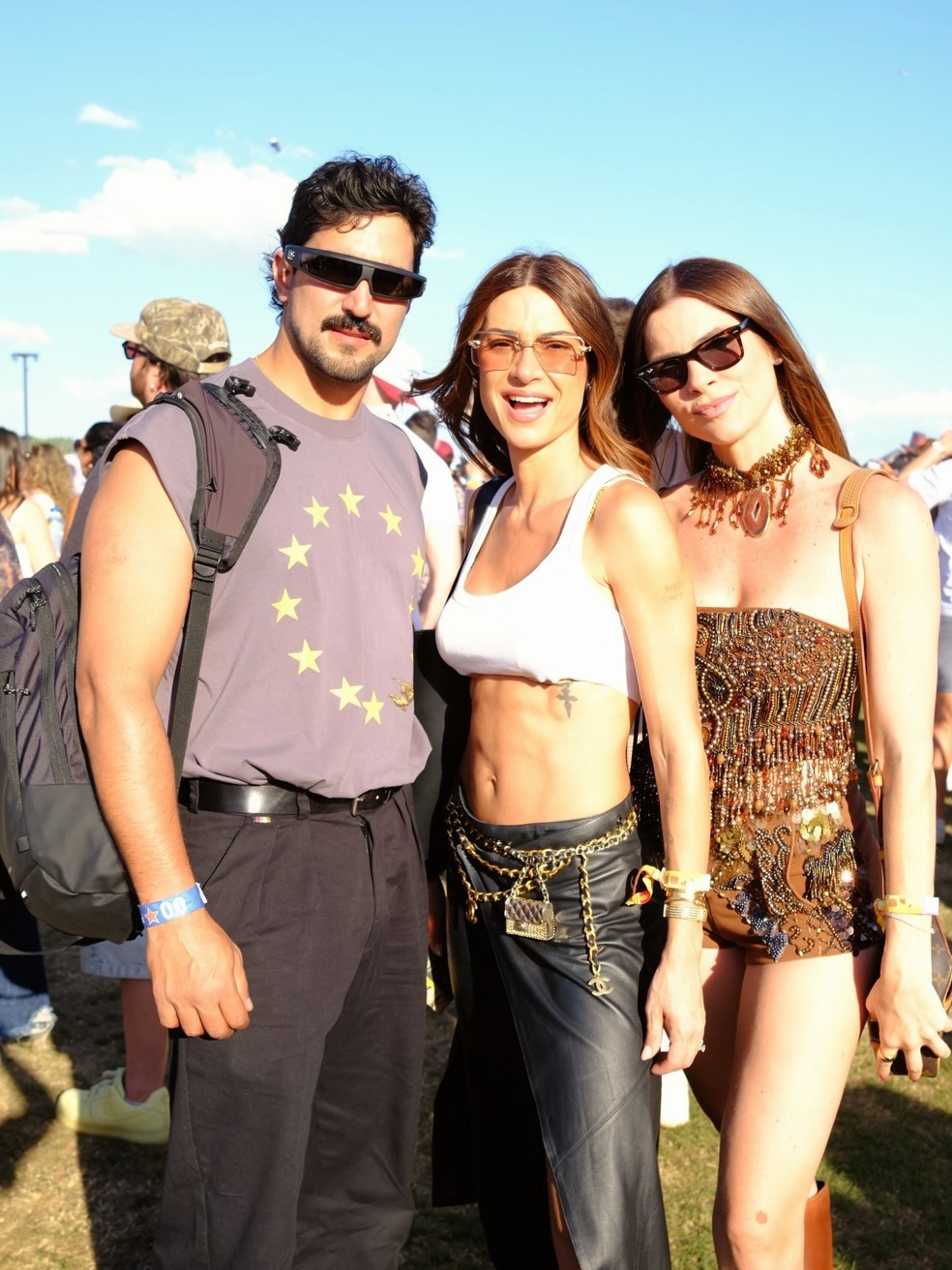 Renato Goes, Thaila Ayala e Julia Faria — Foto: Reprodução Instagram