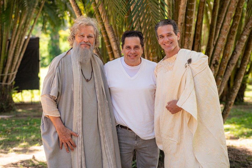 Edson Celulari, Wagner de Assis e Mouhamed Harfouch — Foto: gshow/Ellen Soares