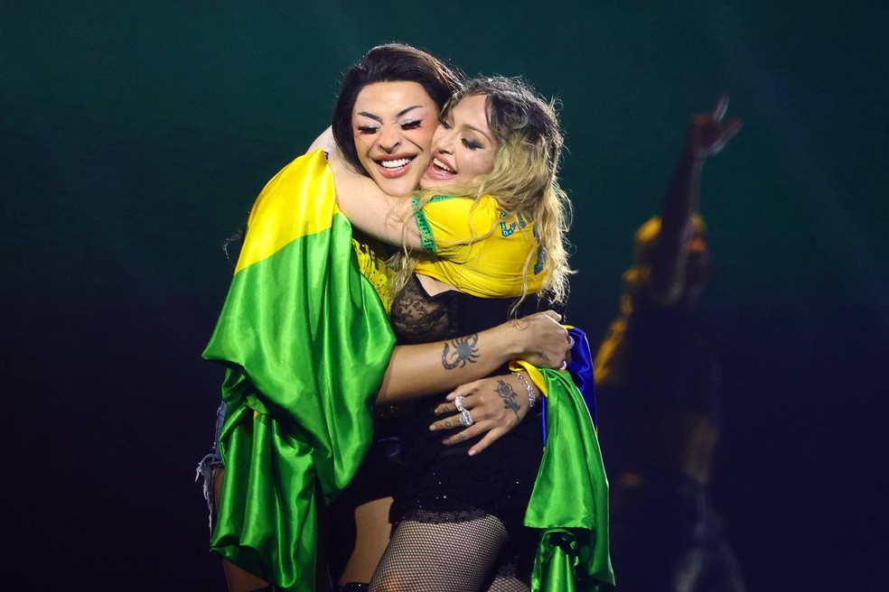Madonna e Pabllo — Foto: Lucas Ramos / Brazil News