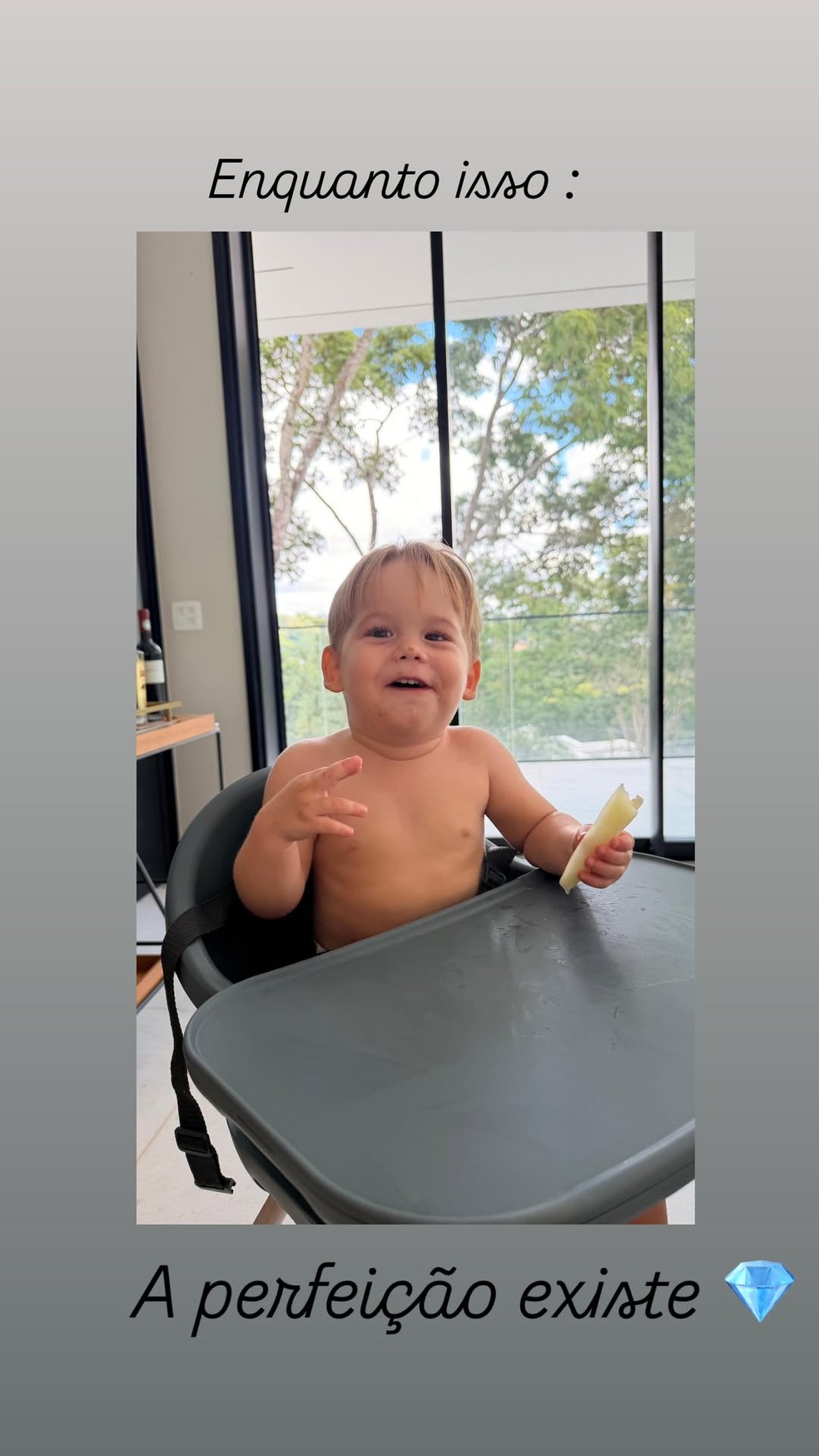 Poliana Rocha se derrete por neto, José Leonardo — Foto: Instagram