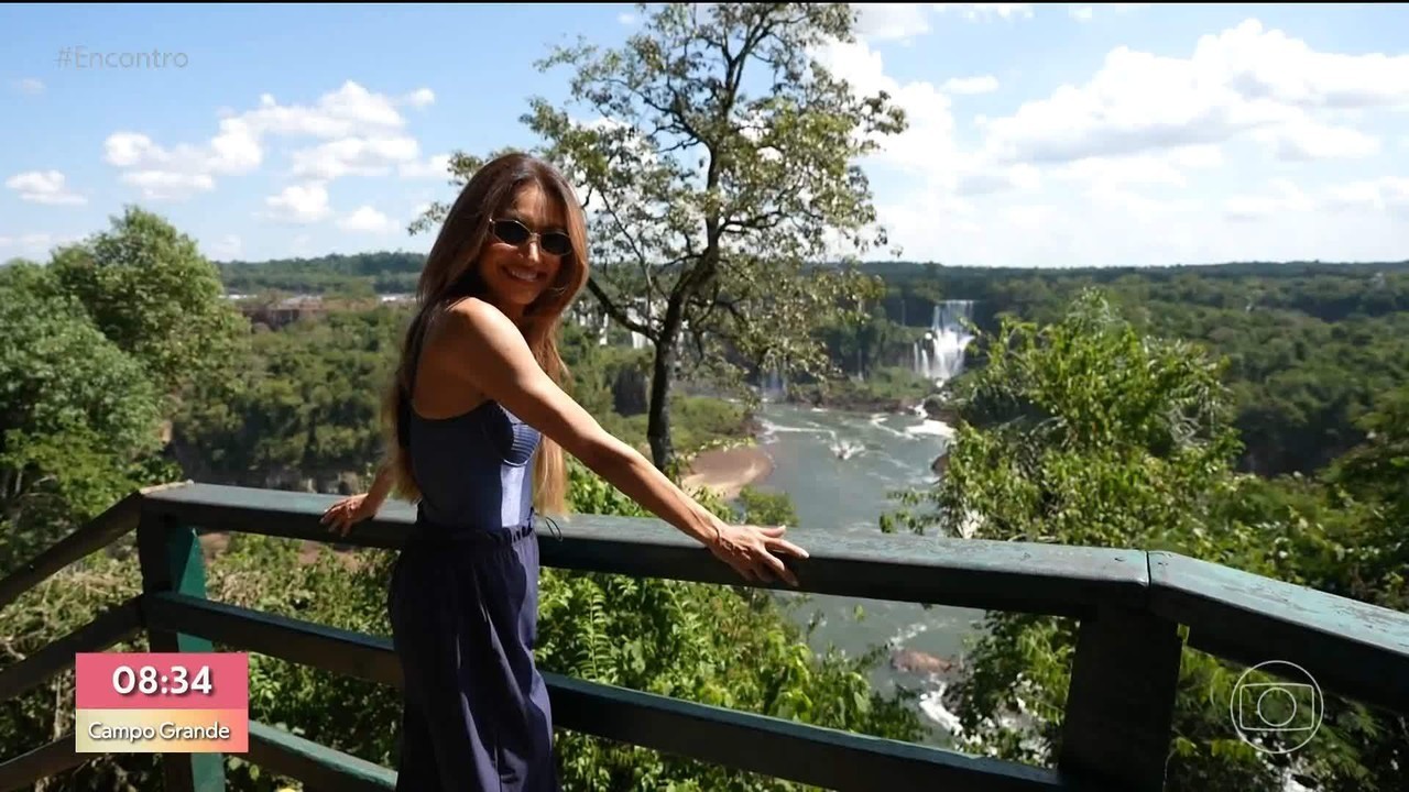 Patrícia Poeta se aventura em bote para conhecer as Cataratas do Iguaçu por outro ângulo: 'Adrenalina'