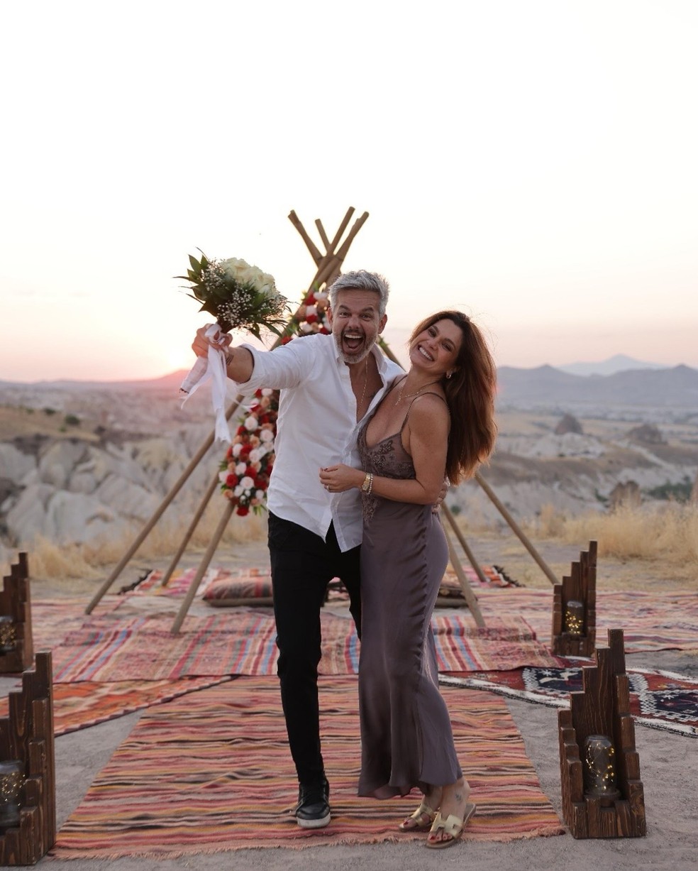 Otaviano Costa e Flavia Alessandra renovam votos de casamento — Foto: Reprodução/Instagram