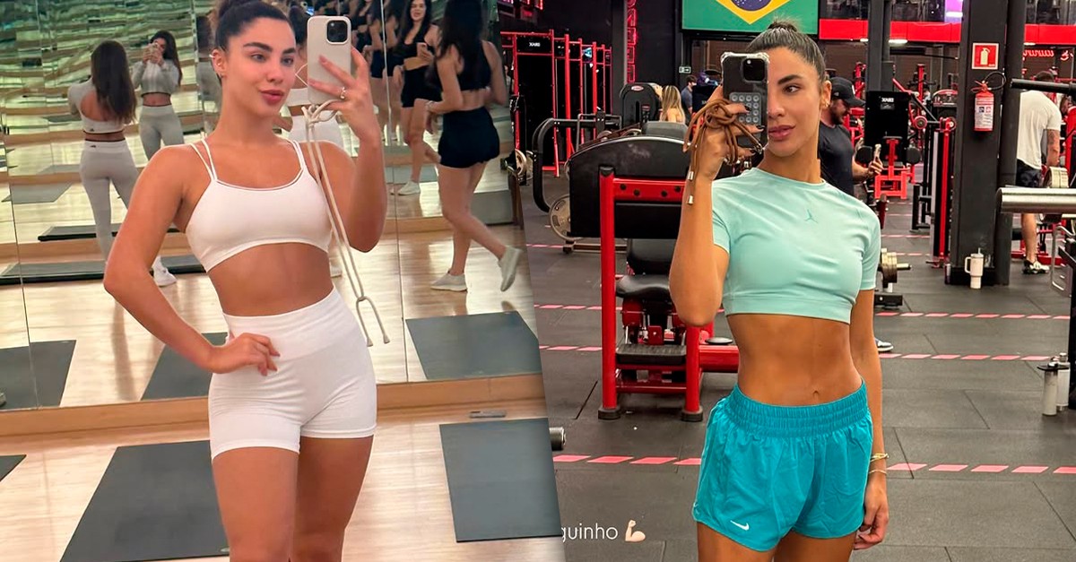 Gabriela Versiani mostra evolução corporal após 2 anos treinando com personal dos famosos