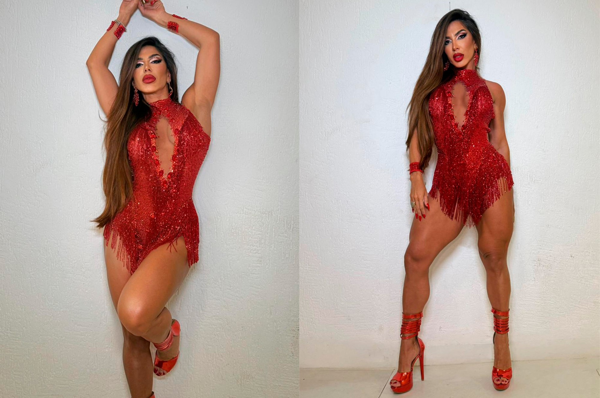 Rainha das supercoxas, Andrea de Andrade revela que pernas estão menores: 'Acabei emagrecendo 8kg'