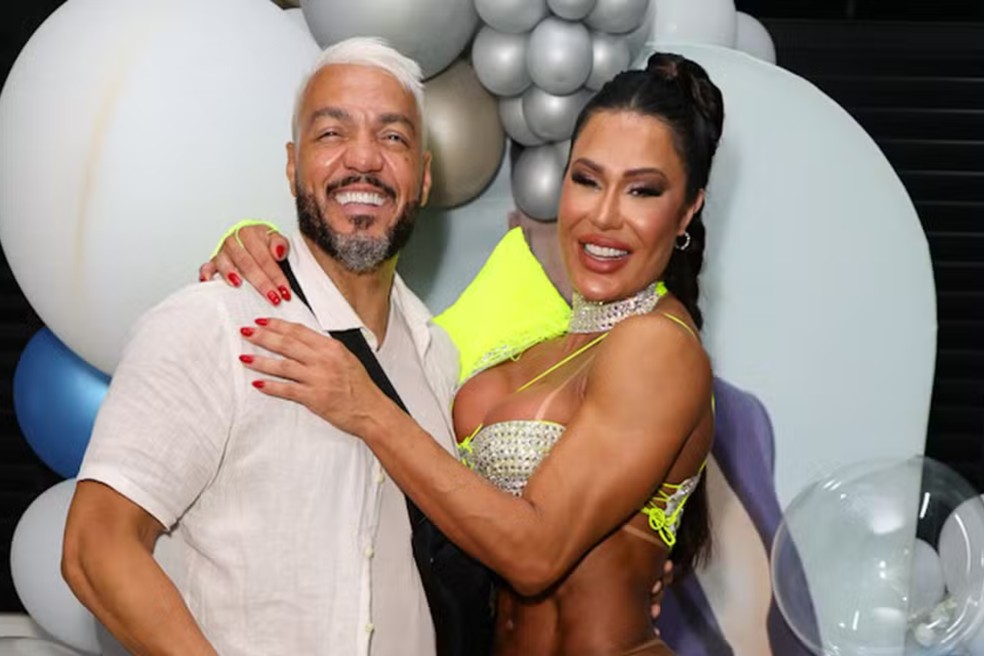 Belo e Gracyanne Barbosa — Foto: Brazil News