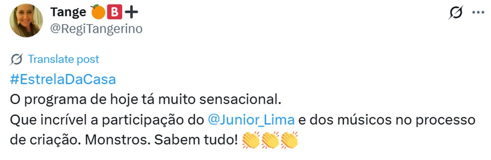 Presença de Junior Lima no Festival da Canção repercute nas redes; confira — Foto: Reprodução/X