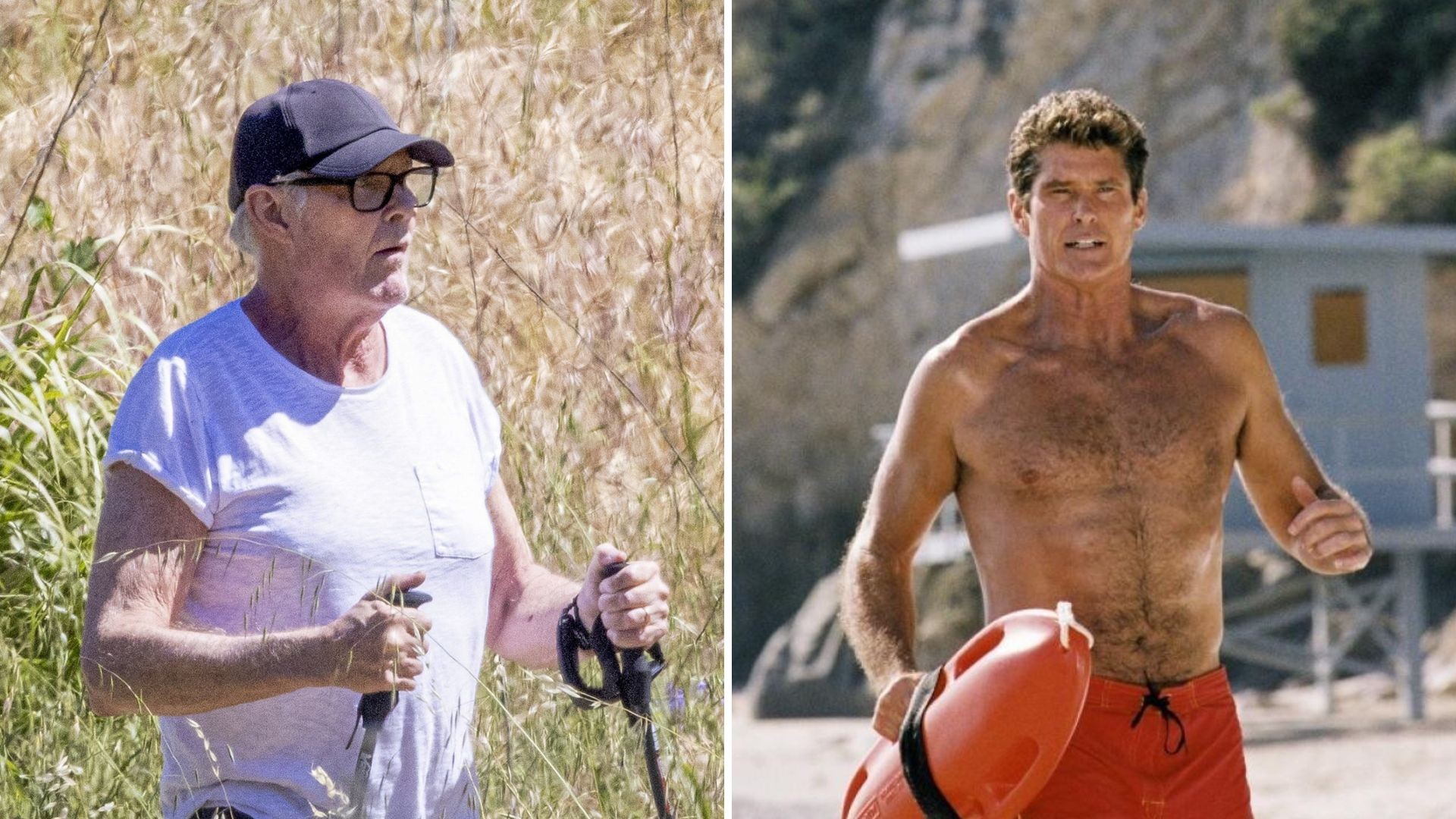 Ator de 'S.O.S. Malibu' volta a andar com muletas após cirurgias no joelho e no quadril