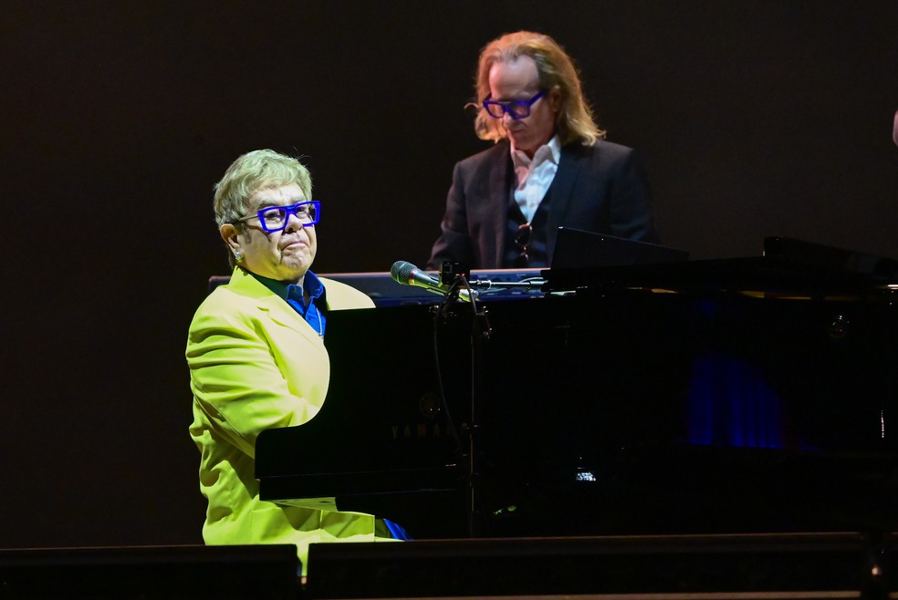 Elton John faz show exclusivo no Rock in Rio 2026 — Foto: Leo Franco/AgNews