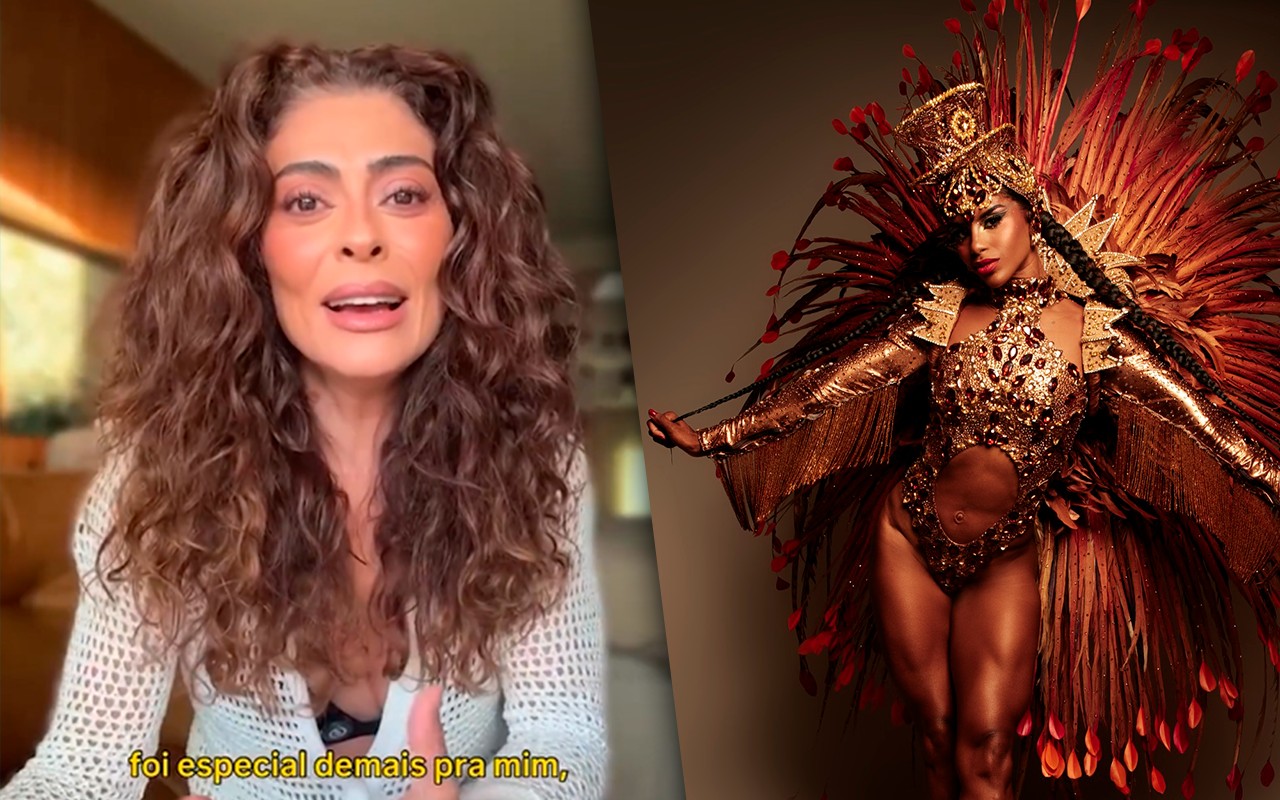 Apontada como substituta de Juliana Paes na Viradouro comenta post de despedida: 'Marcou seu nome na Sapucaí'