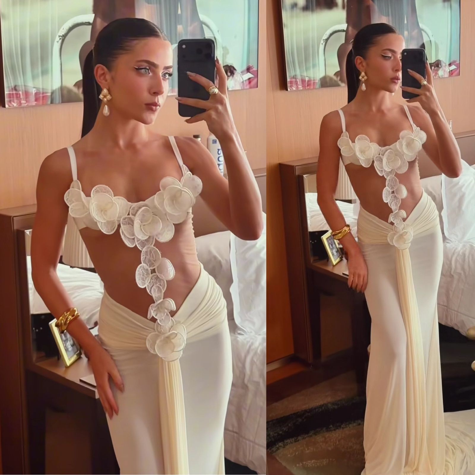 Jade Picon mostra tanquinho em look para curtir pré-Carnaval