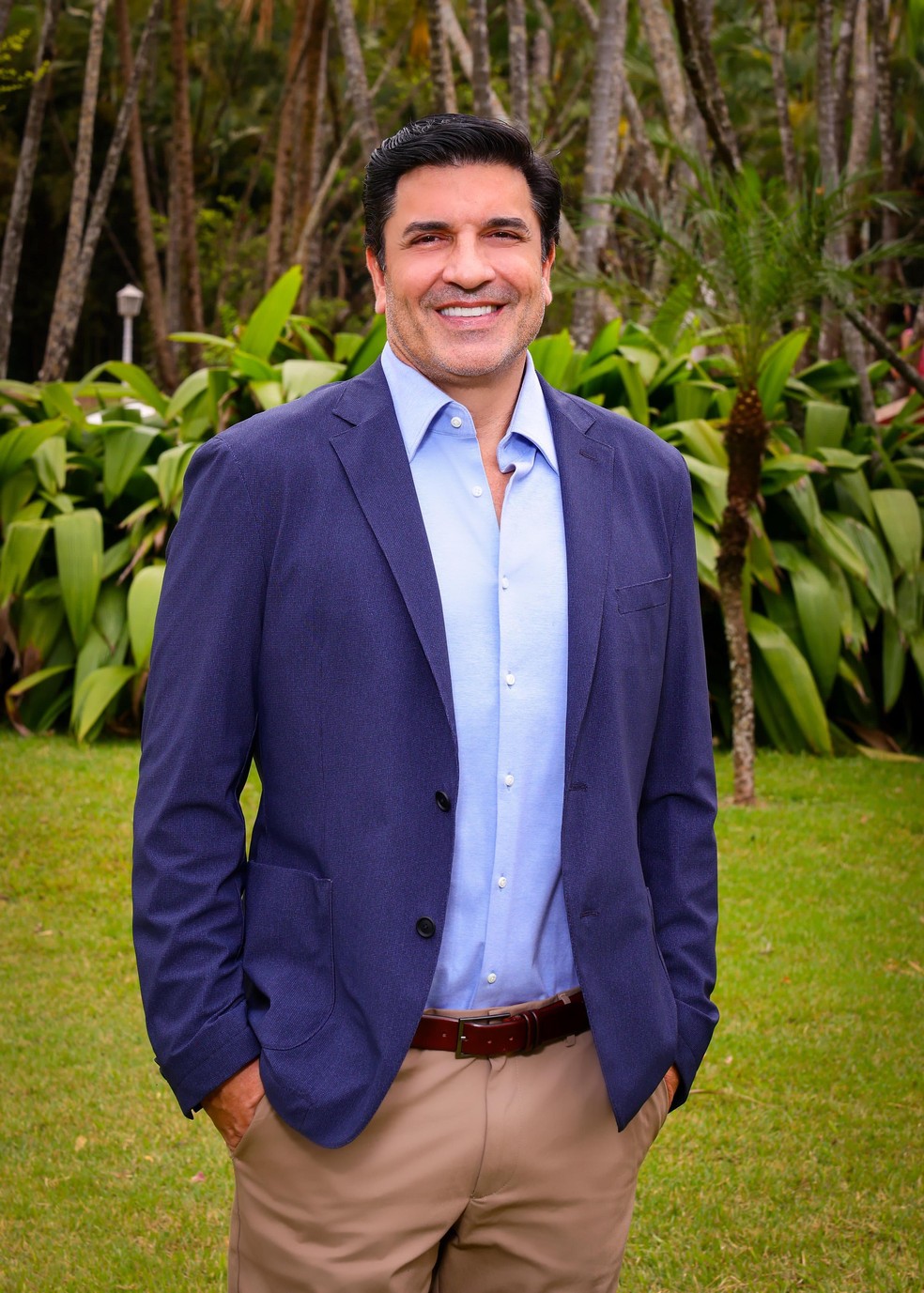 Edu Guedes em seu noivado com Ana Hickmann — Foto: Brazil News
