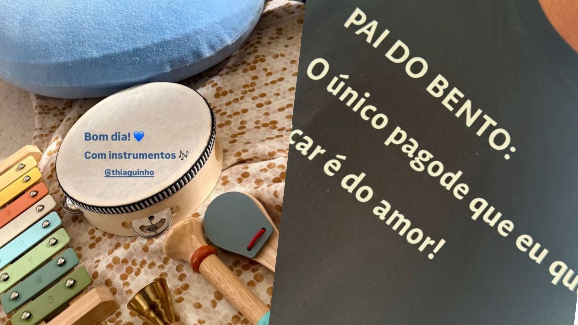 Carol Peixinho se derrete ao mostrar homenagem de Thiaguinho ao filho Bento; veja