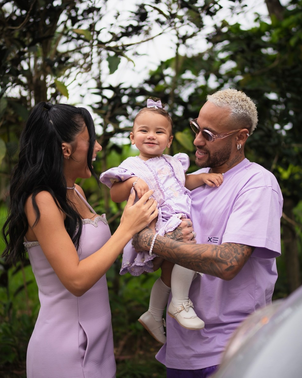 Neymar e Bruna Biancardi compartilham fotos da festa de 1 ano de Mavie;  veja! | TV & Famosos | gshow