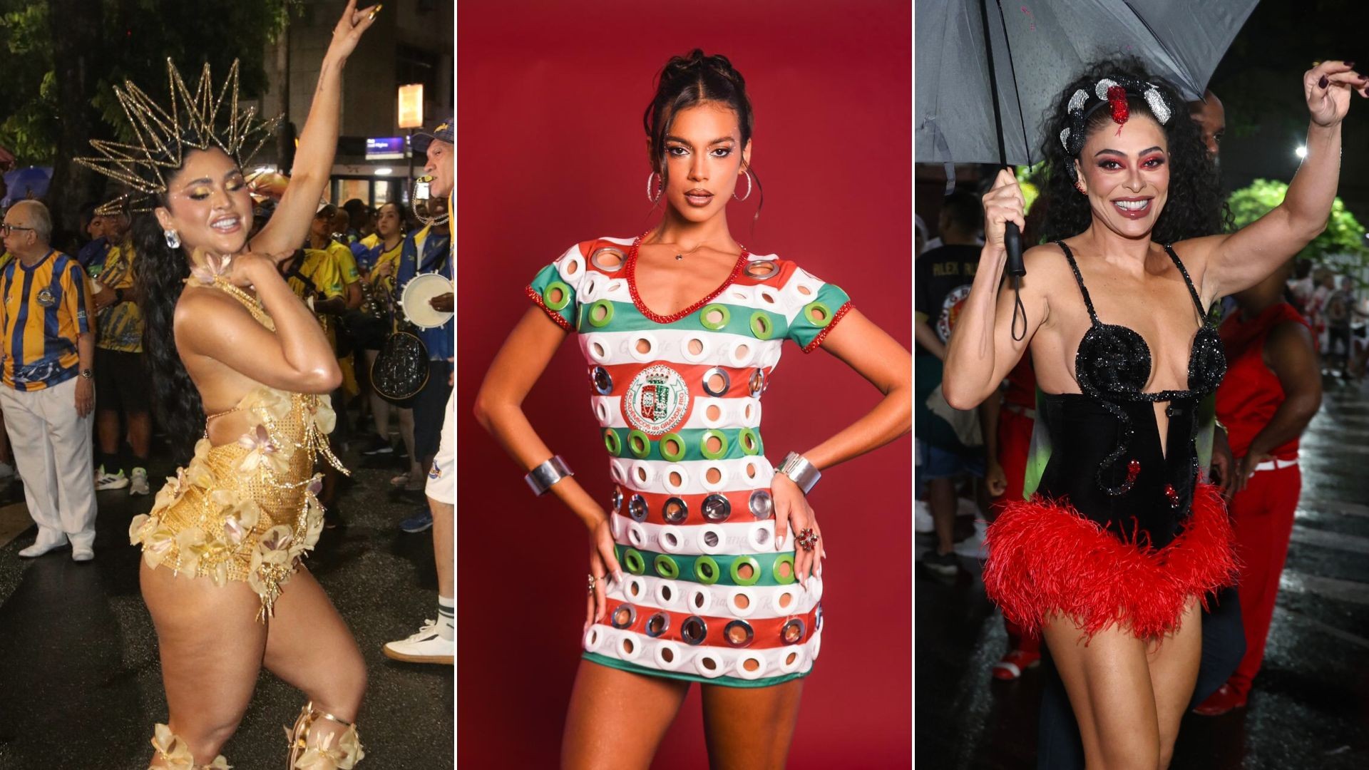 Carnaval 2026: veja os looks das famosas para os ensaios técnicos no Rio e São Paulo