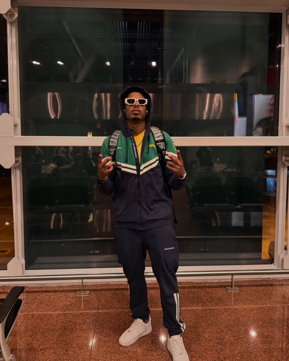 Paulo André embarca para as Olimpíadas em Paris: 'Que Deus nos abençoe' — Foto: Reprodução/Instagram