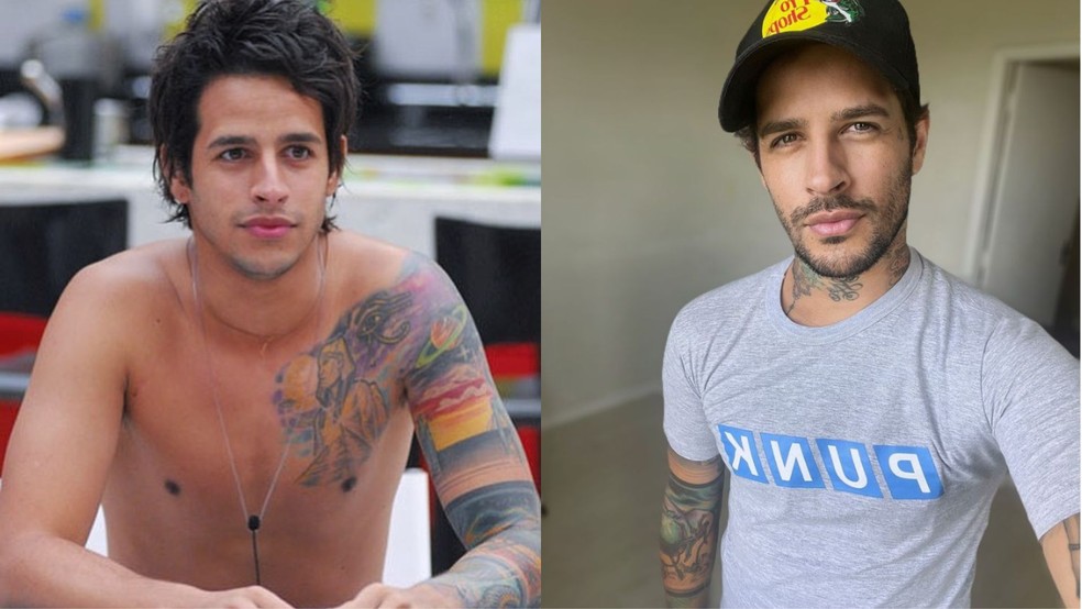 Rafinha: veja o antes e depois — Foto: Globo/Reprodução: Instagram