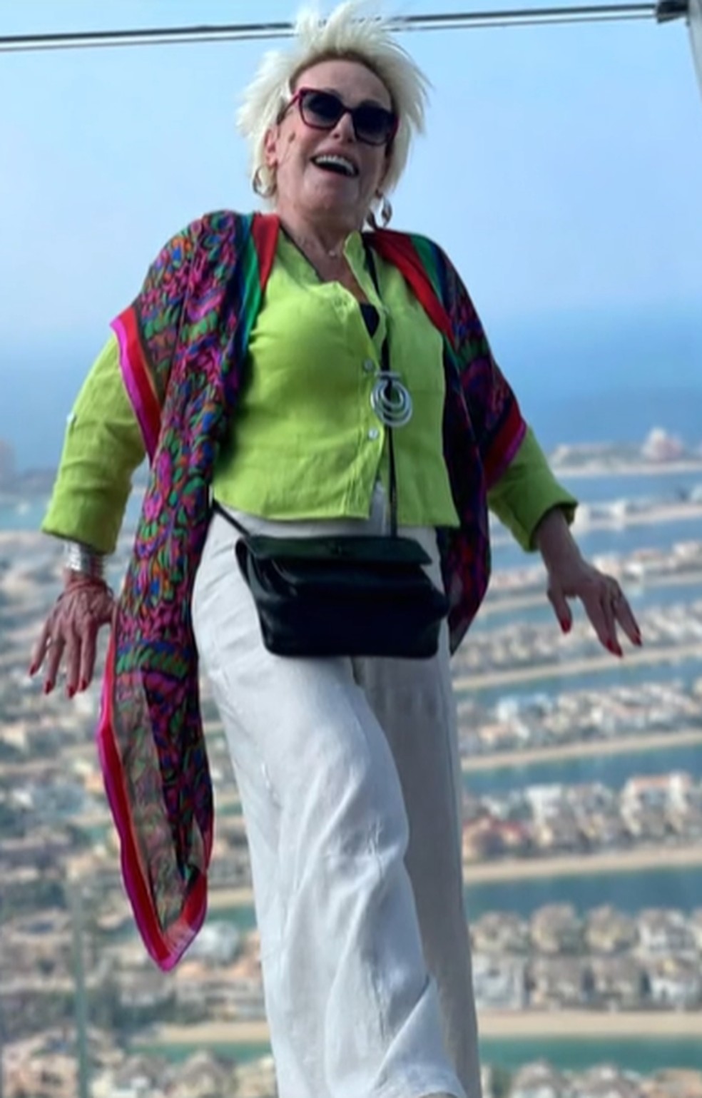 Ana Maria Braga em Dubai — Foto: Globo