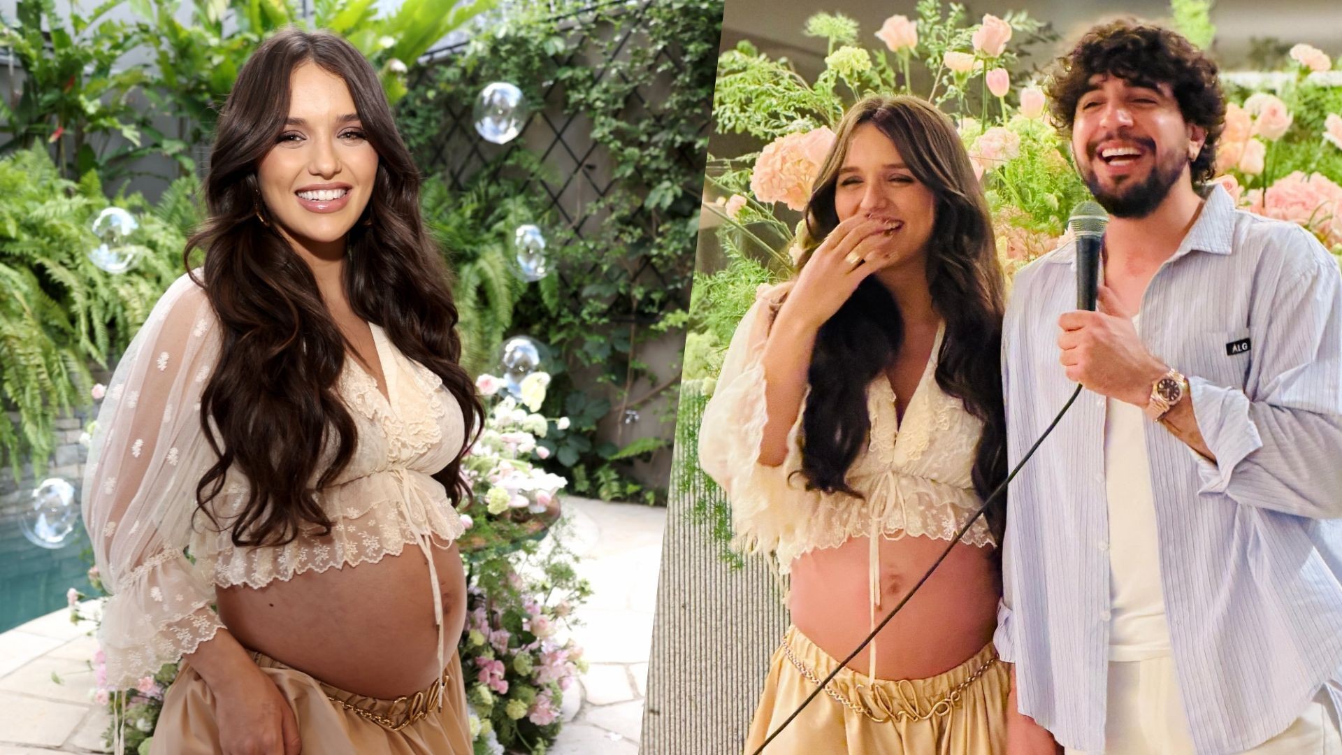 Rafa Kalimann abre álbum de fotos do chá de bebê intimista de Zuza, filha com Nattan