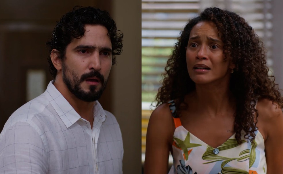Raquel acusa Ivan de ladrão sem pena: ‘Você não tem ética’ — Foto: Reprodução/TV Globo