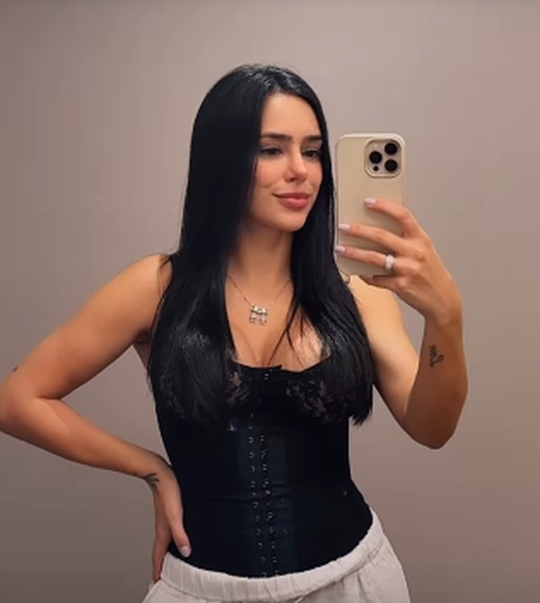 Quase um mês após dar à luz, Bruna Biancardi retorna aos treinos