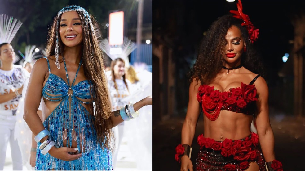 Brunna Gonçalves e Sávia David - Musas da Beija Flor — Foto: Reprodução do Instagram