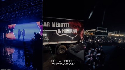 Cesar Menotti e Fabiano se apresentam após acidente