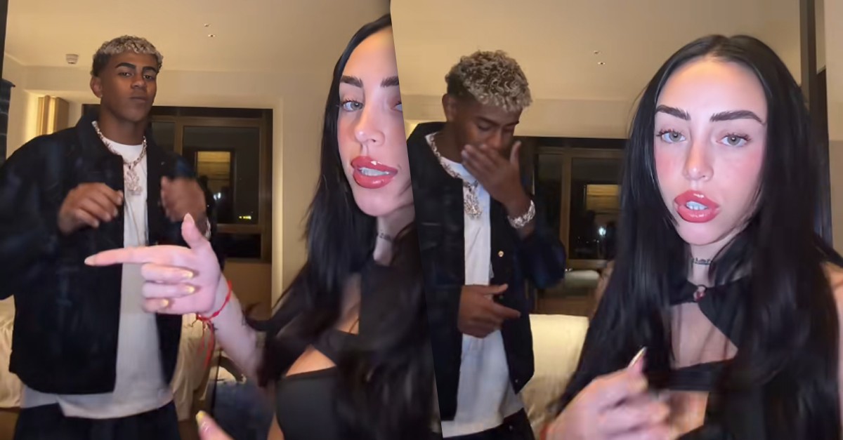 Lamine Yamal e Nicki Nicole fazem dancinha juntos ao som de funk brasileiro e vídeo viraliza
