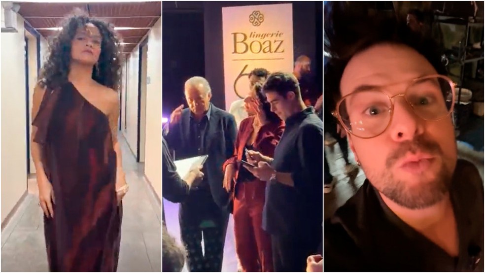 Gabriel Sanches mostra os bastidores das gravações da festa de 60 anos da Boaz em Dona de Mim — Foto: Reprodução