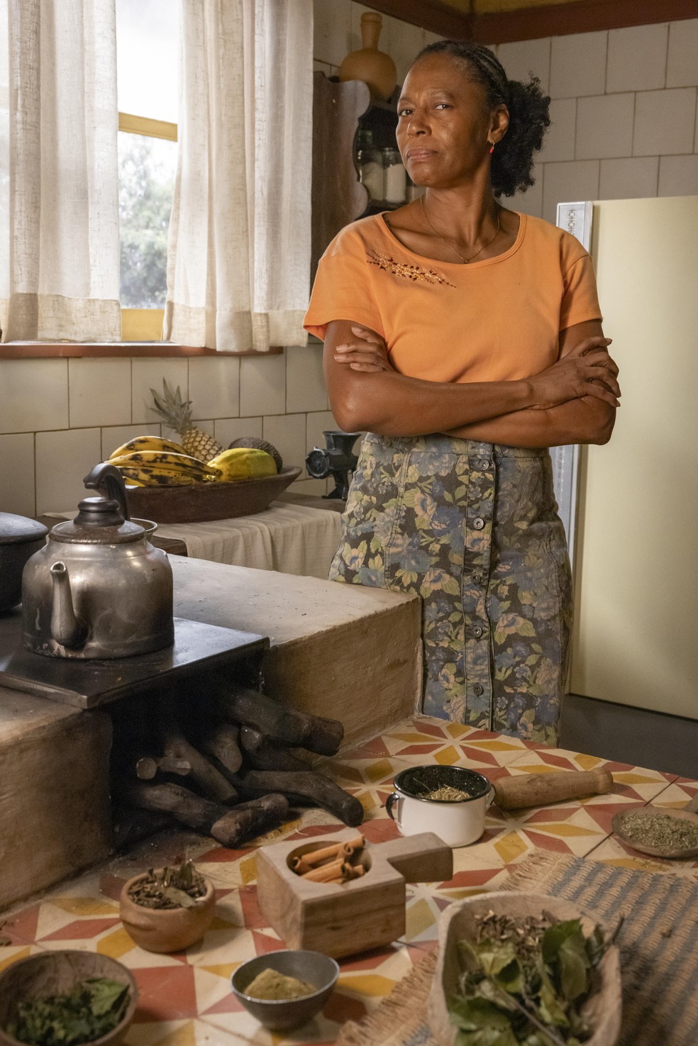 Edvana Carvalho interpreta Inácia em Renascer — Foto: Globo