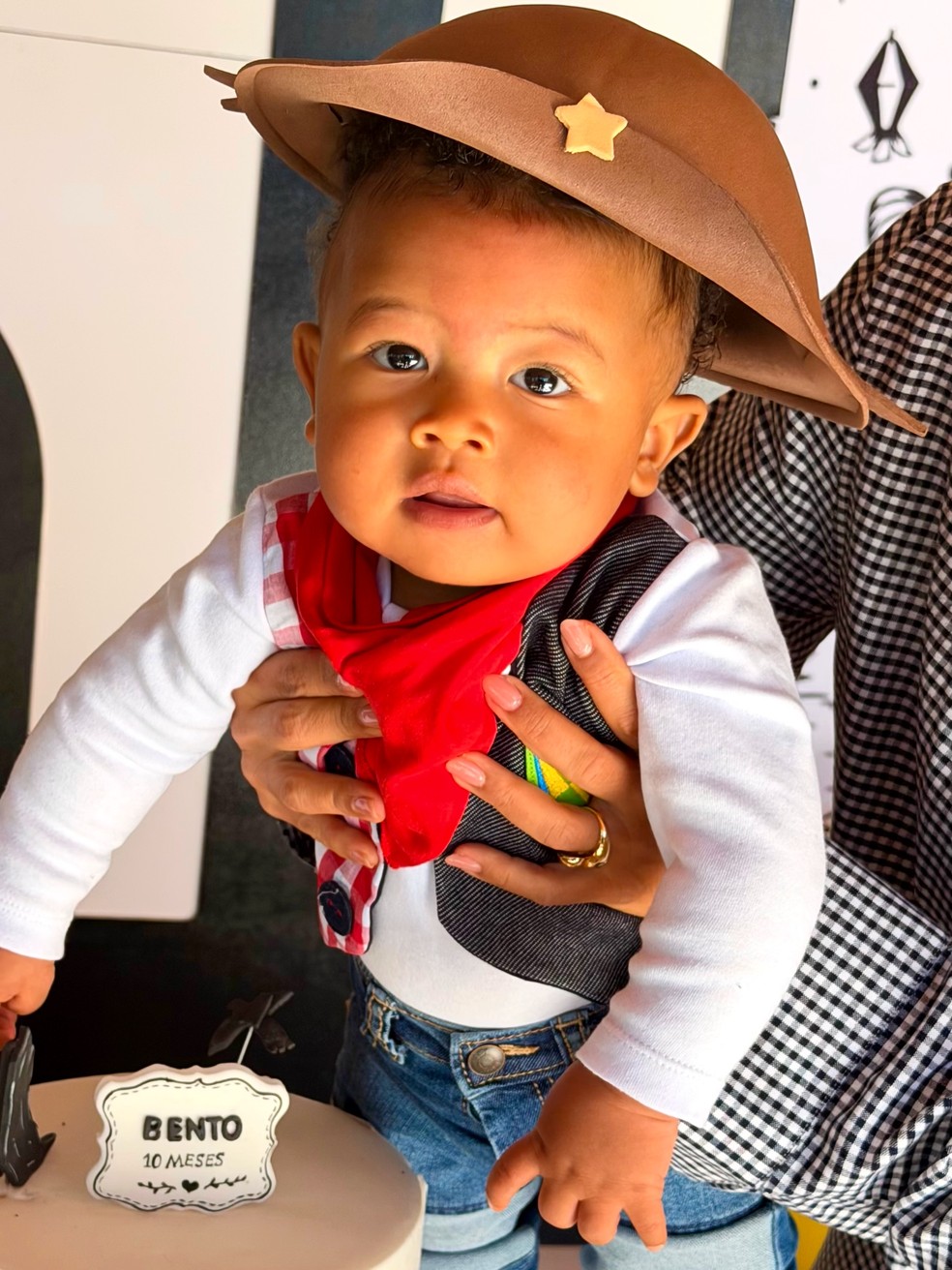 Mesversário de Bento, filho de Thiaguinho e Carol Peixinho — Foto: Reprodução/Instagram